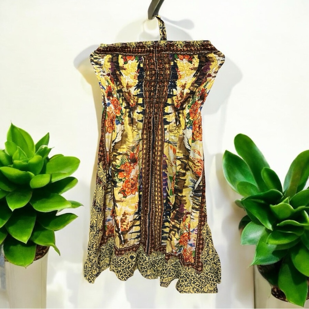 Floral Strapless Dress